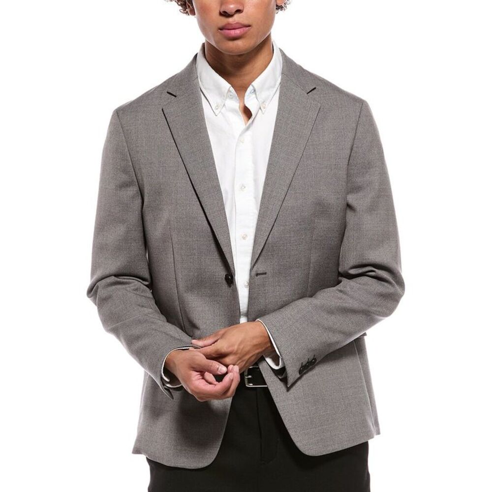 Theory Mens  Clinton Wool Blazer, Grey
